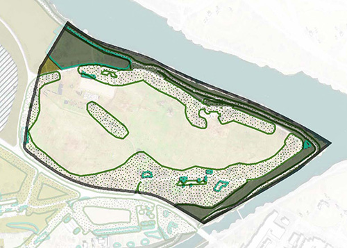Diagram of ecological uplift areas