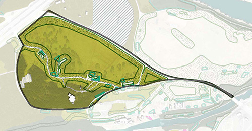 Diagram of ecological uplift areas